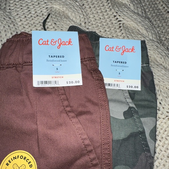 Cat & Jack Boys stretch tapered cargo pants bundle deal ! - Picture 9 of 16